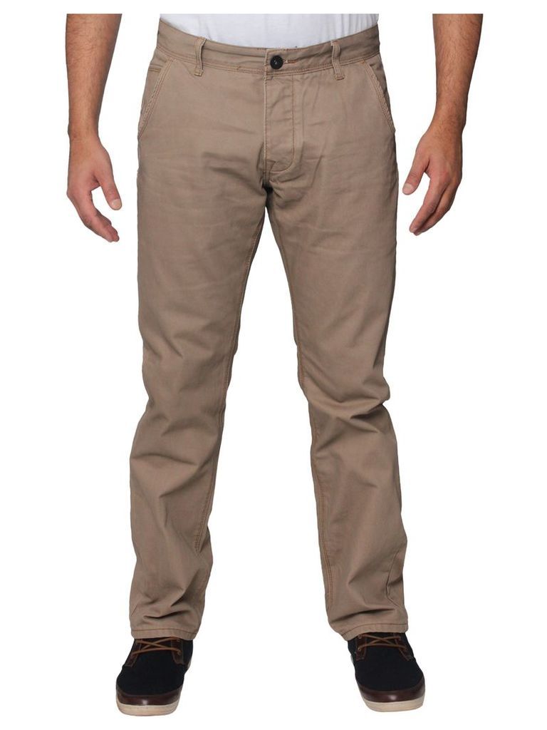 Mens Taupe Straight Leg Jeans