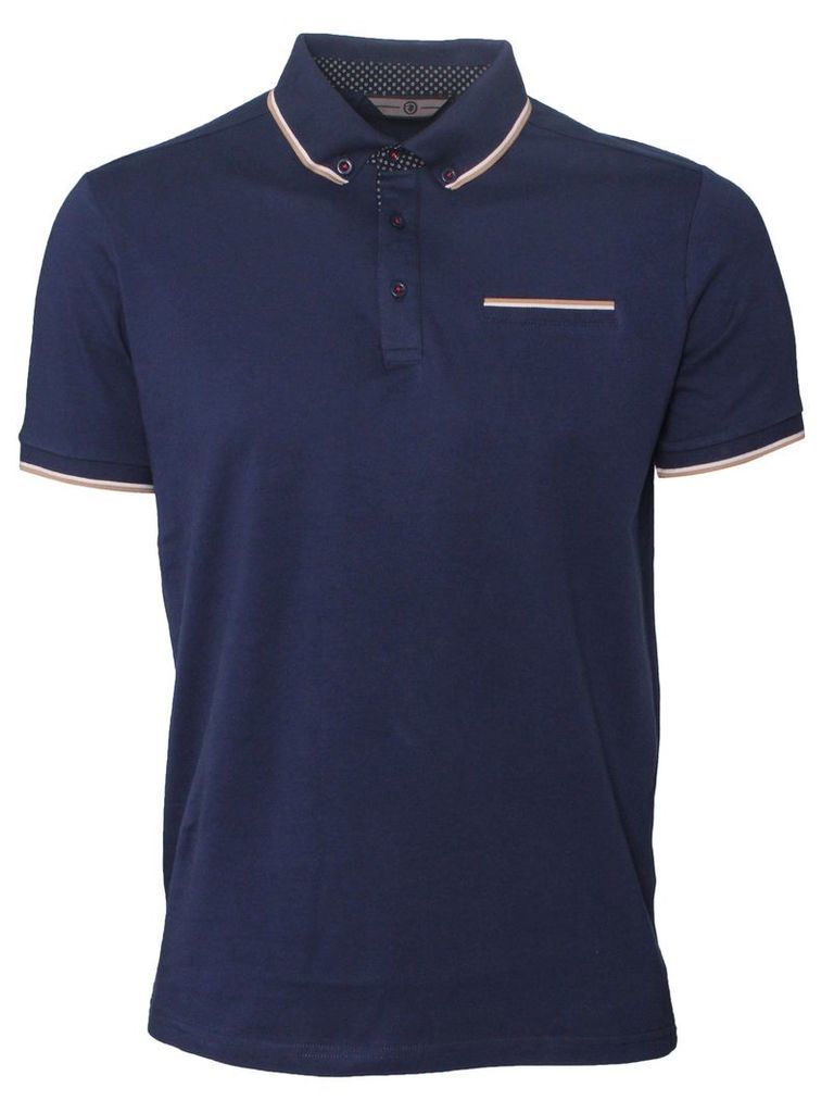 Connect Mens Short Sleeved Navy Polo