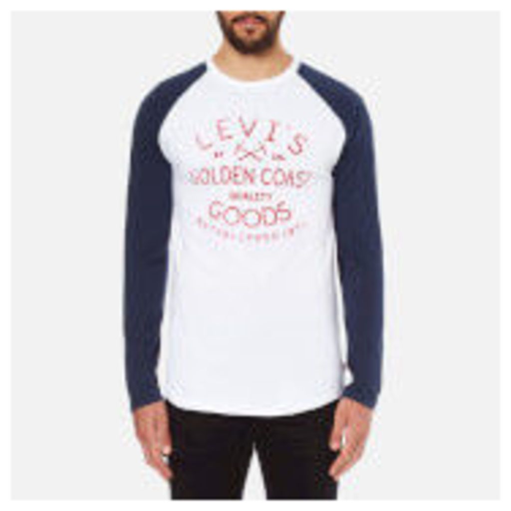 Levi's Men's Baseball T-Shirt - Golden Coast White - L