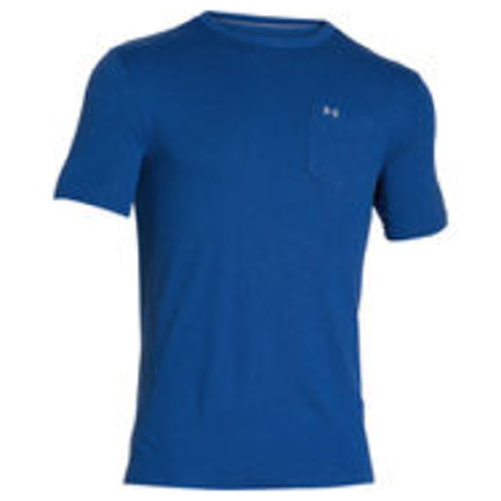 Under Armour Men's Tri-Blend Pocket T-Shirt - Blue - XL - Blue
