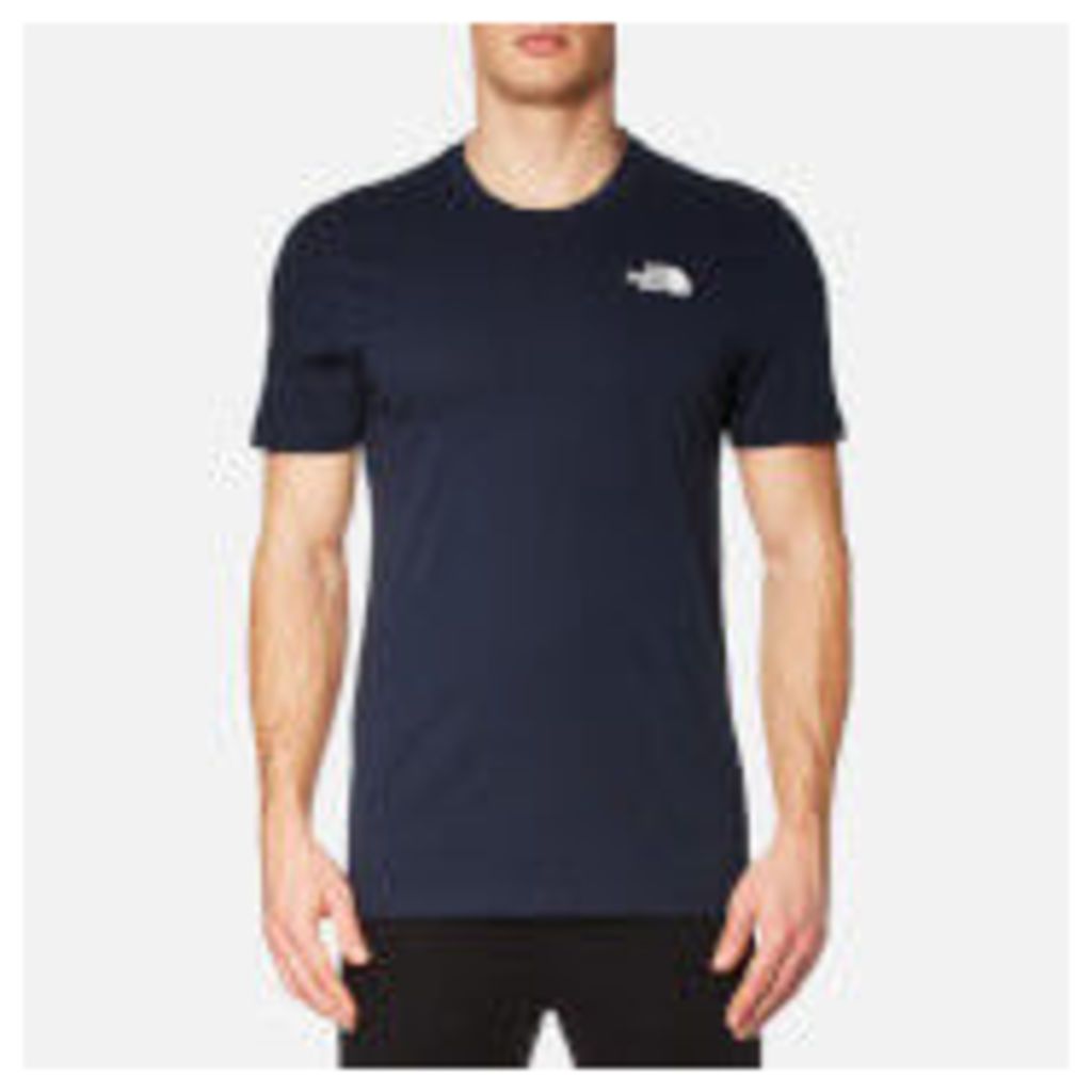 The North Face Men's Short Sleeve Simple Dome T-Shirt - Urban Navy/TNF White