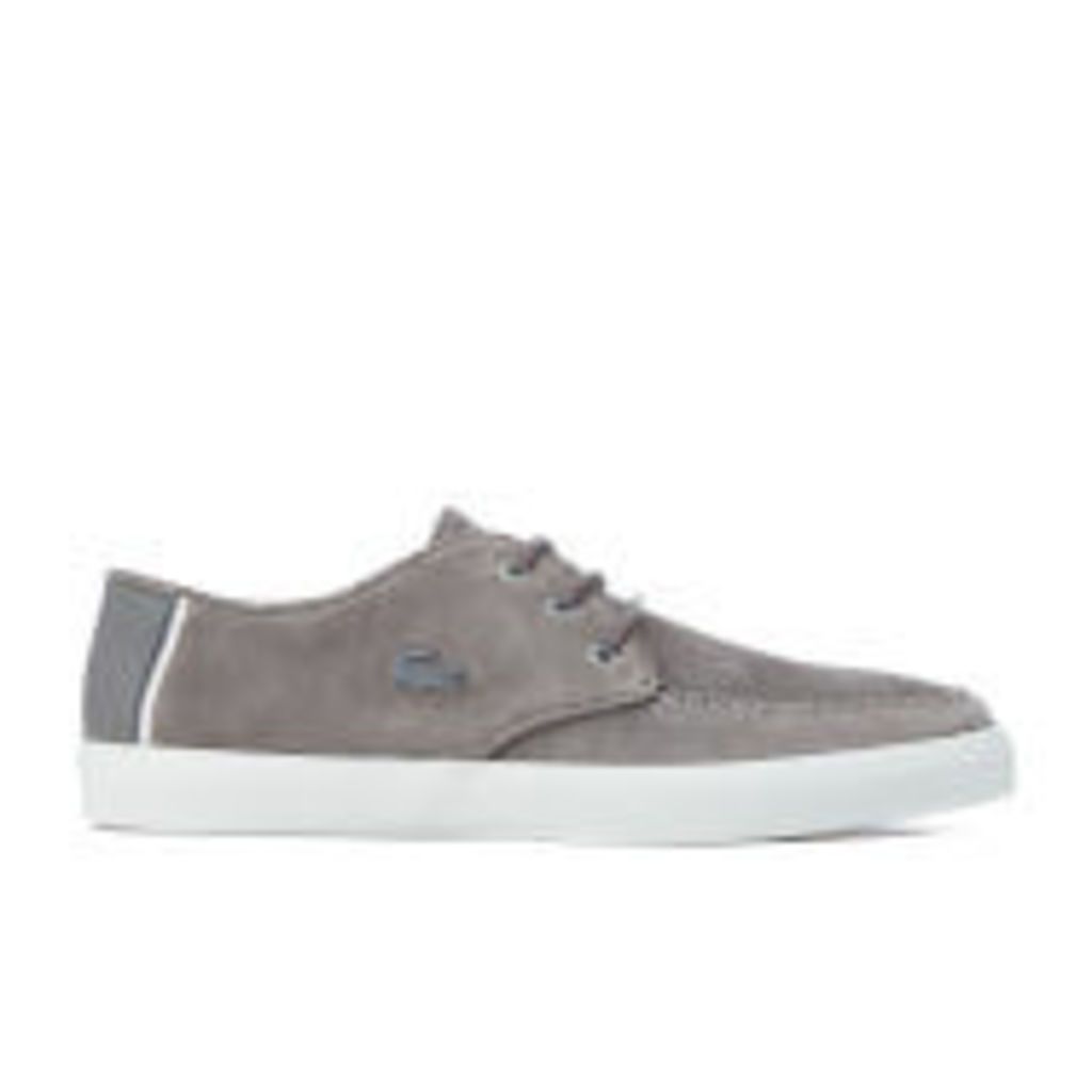 Lacoste Men's Sevrin 316 1 Suede Boat Shoes - Dark Grey - UK 10 - Grey
