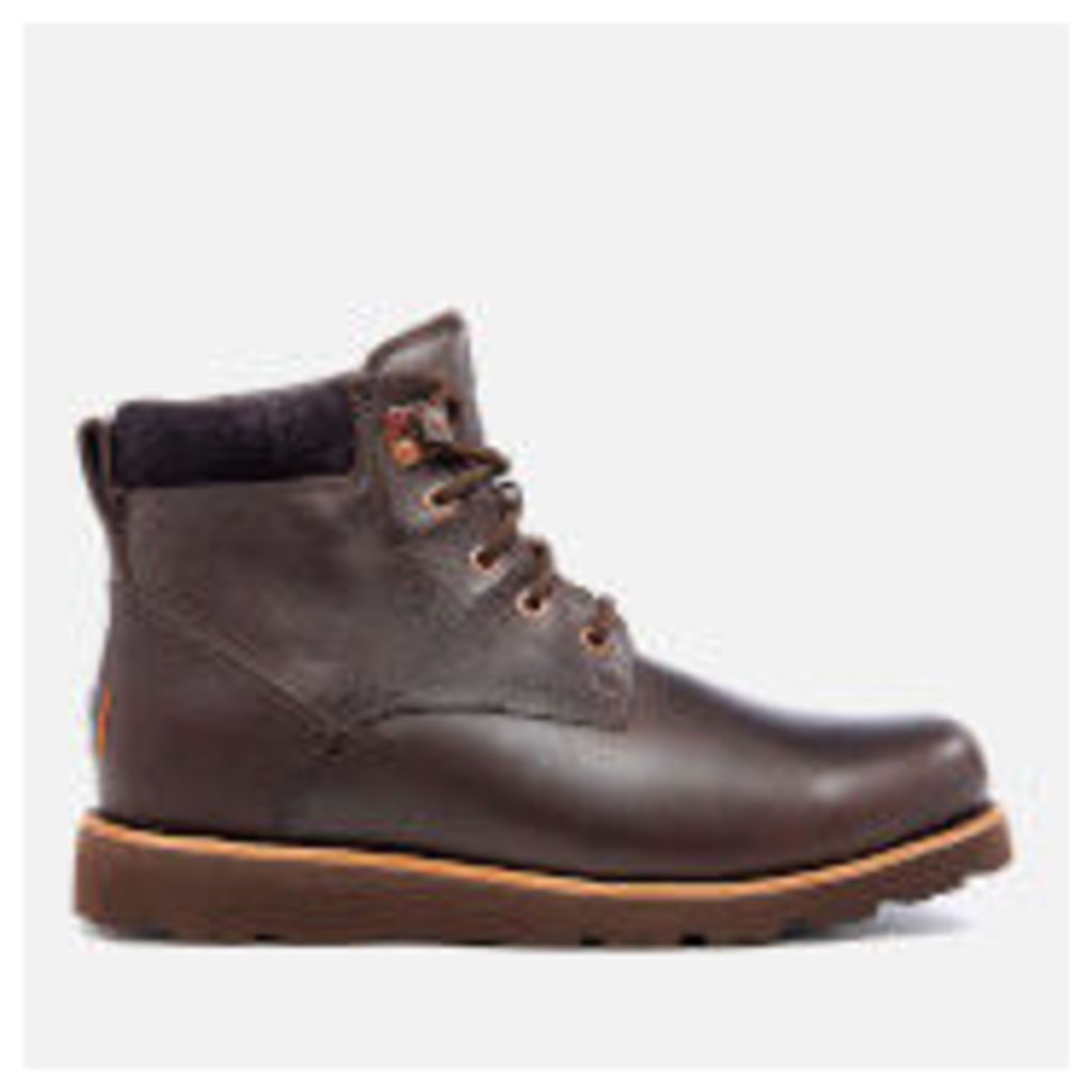 UGG Men's Seton TL Waterproof Leather Lace Up Boots - Stout - UK 8 - Brown