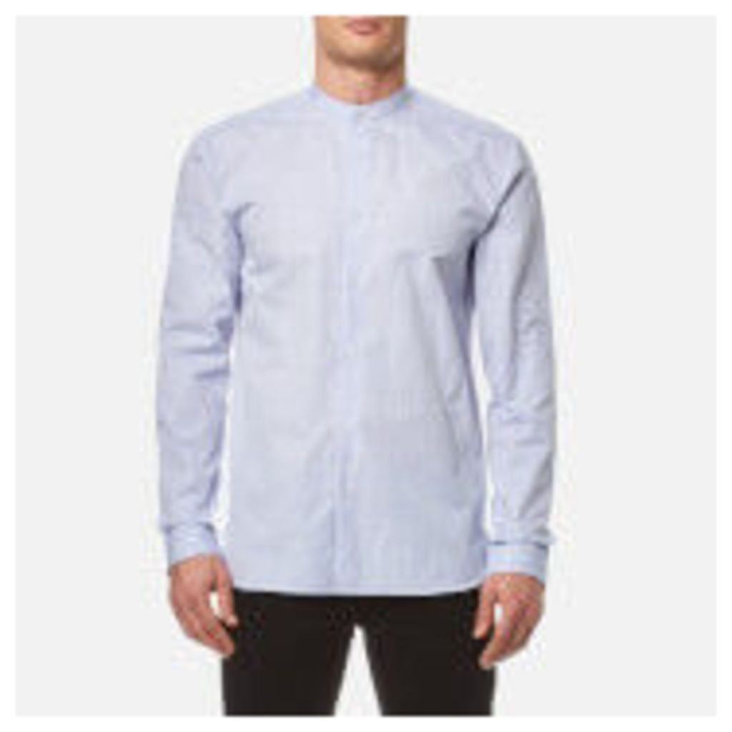 HUGO Men's Eddison Long Sleeve Shirt - Medium Blue - XL - Blue