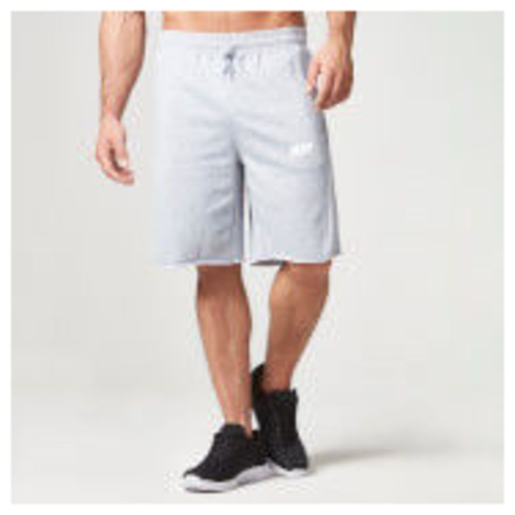 Myprotein Men's Cut Off Shorts with Zip Pockets - Grey Marl - S - Grey
