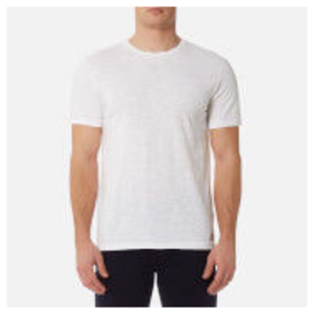 7 For All Mankind Men's Basic T-Shirt - Off White - XL - White