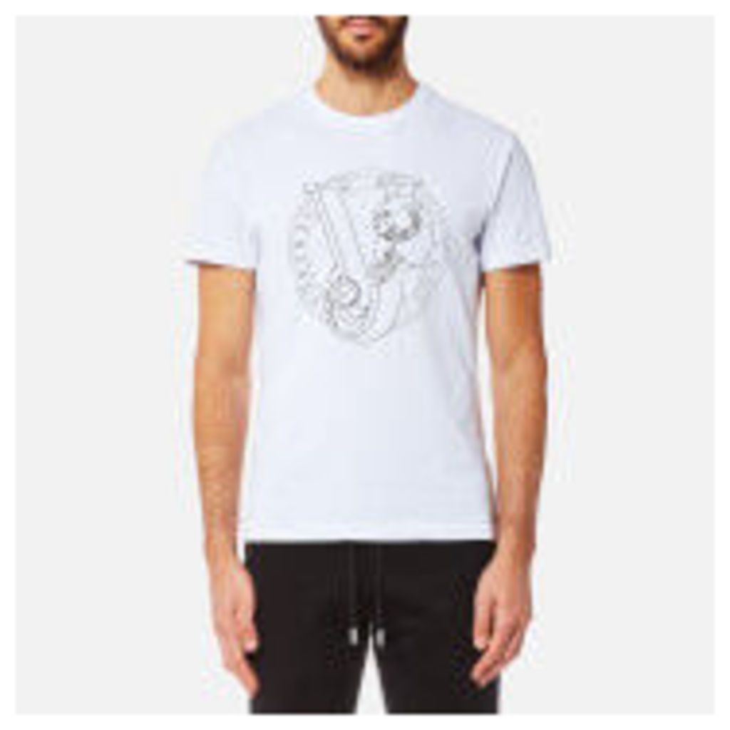 Versace Jeans Men's Circle Logo T-Shirt - Bianco Ottico - M - White