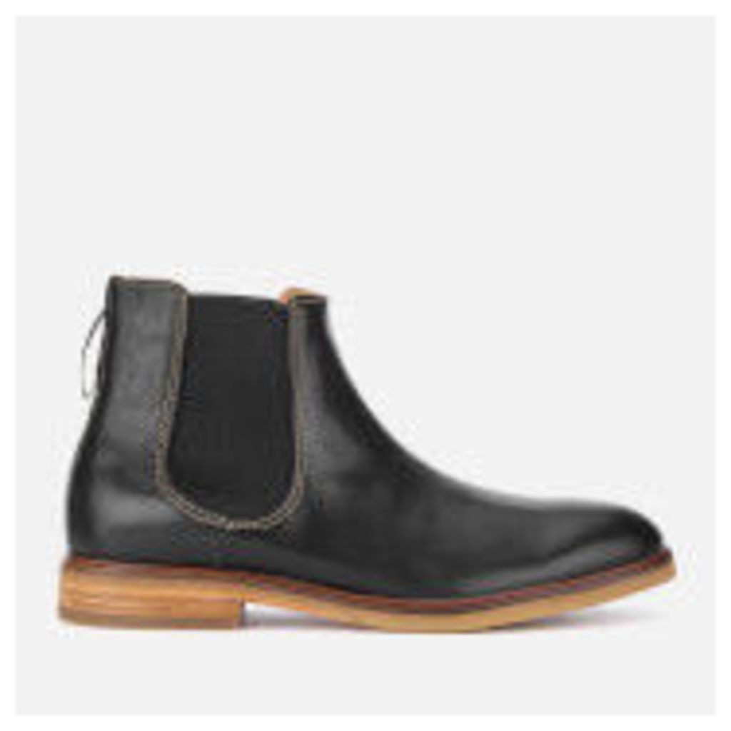 Men's Clarkdale Gobi Leather Chelsea Boots - Black - UK 10