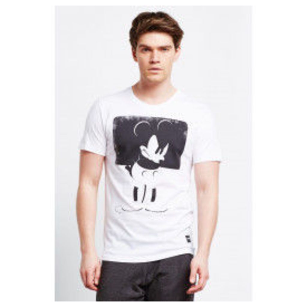 Only & Sons Mickey O-Neck T Shirt - White