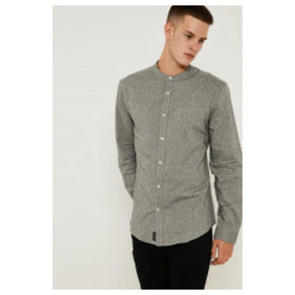 Threadbare Anderson Long Sleeve Shirt - Grey