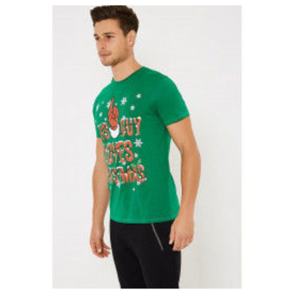 Brand Attic This Guy Christmas T-shirt - Green