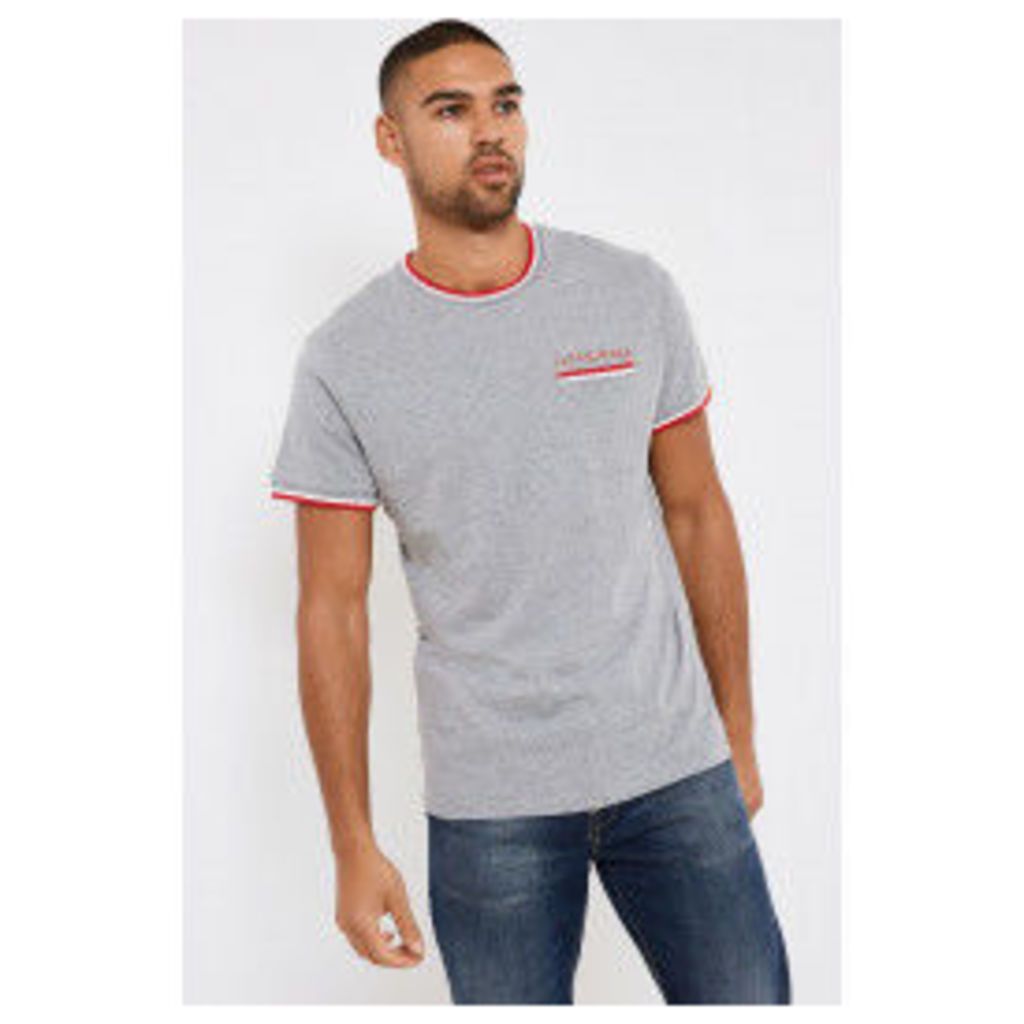 Jack & Jones Core Tipped Pocket T-shirt - Grey