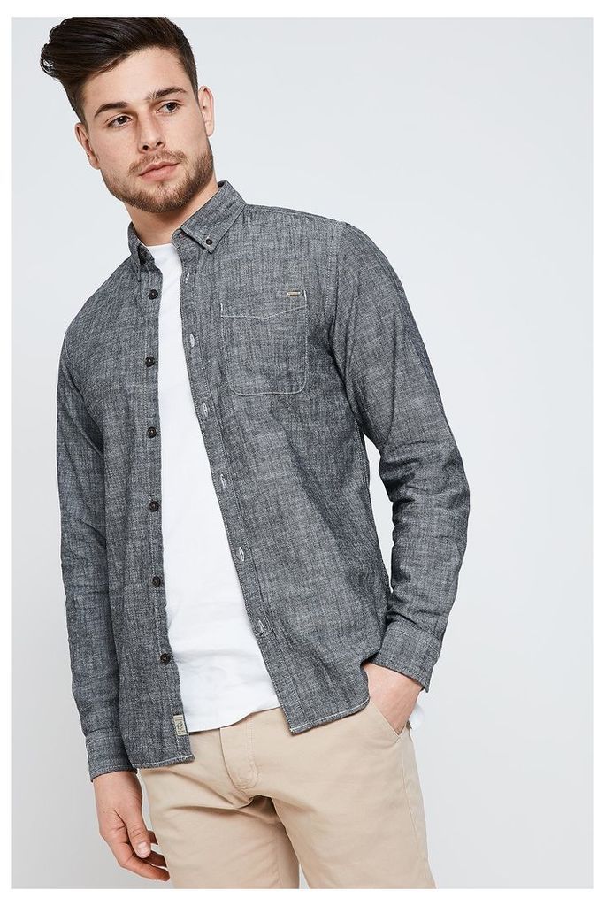 Jack & Jones Evans Button Down Shirt - Grey