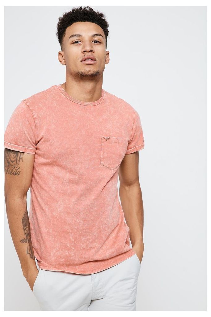 Threadbare Eureka Pocket T-Shirt - Pink