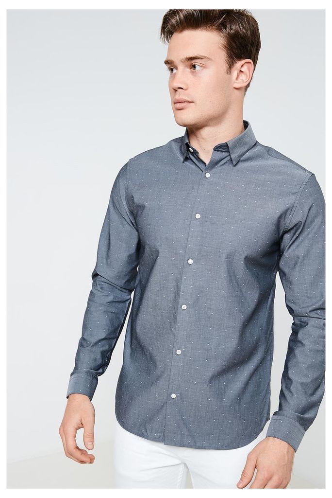 Jack & Jones Jake Long Sleeve Shirt - Grey