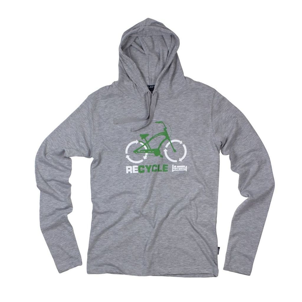 RECYCLE LONG-SLEEVED HOODED T SHIRT