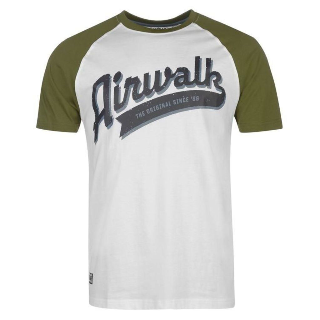 Airwalk Raglan T Shirt Mens