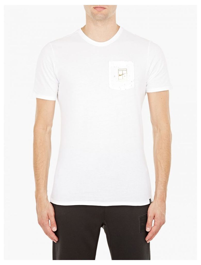 White NikeCourt T-Shirt