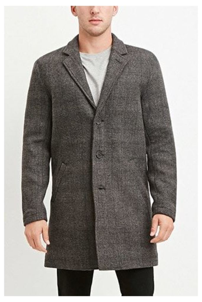 Longline Glen Plaid Coat