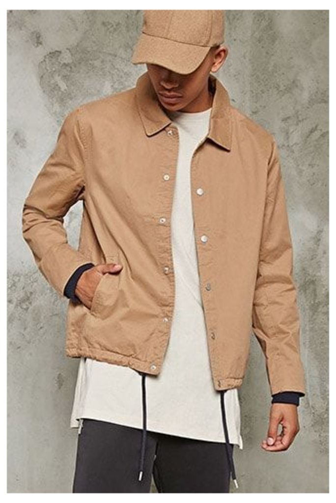 Cotton Button-Front Jacket
