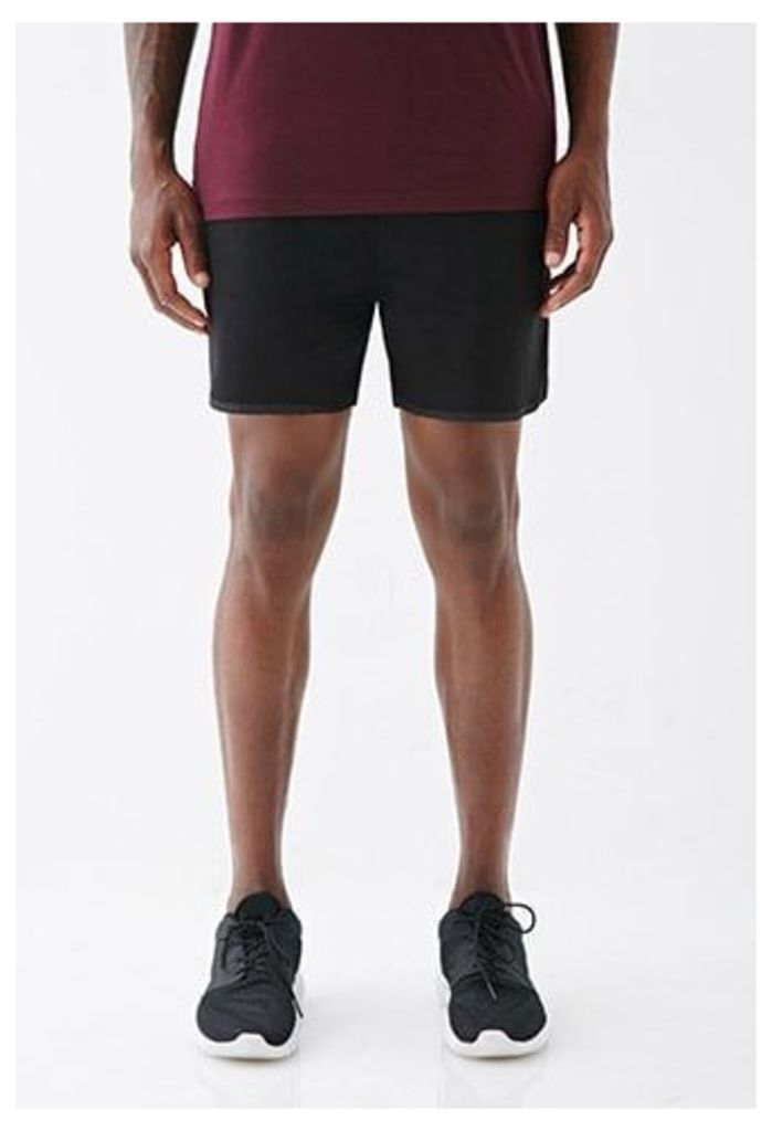 Satin-Trimmed Gym Shorts