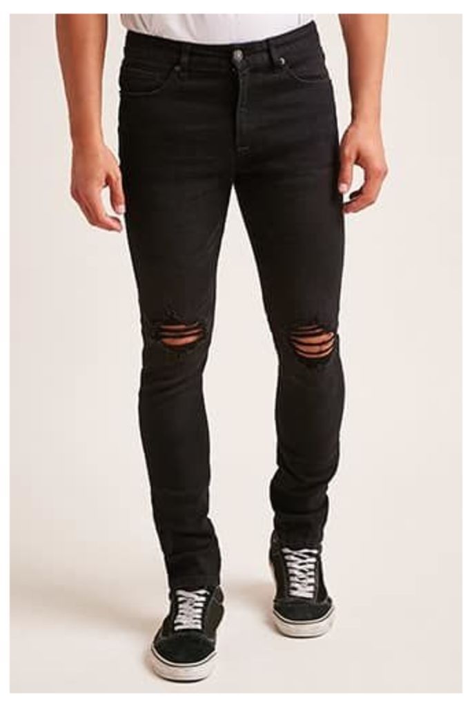 Distressed Knee Skinny Jeans