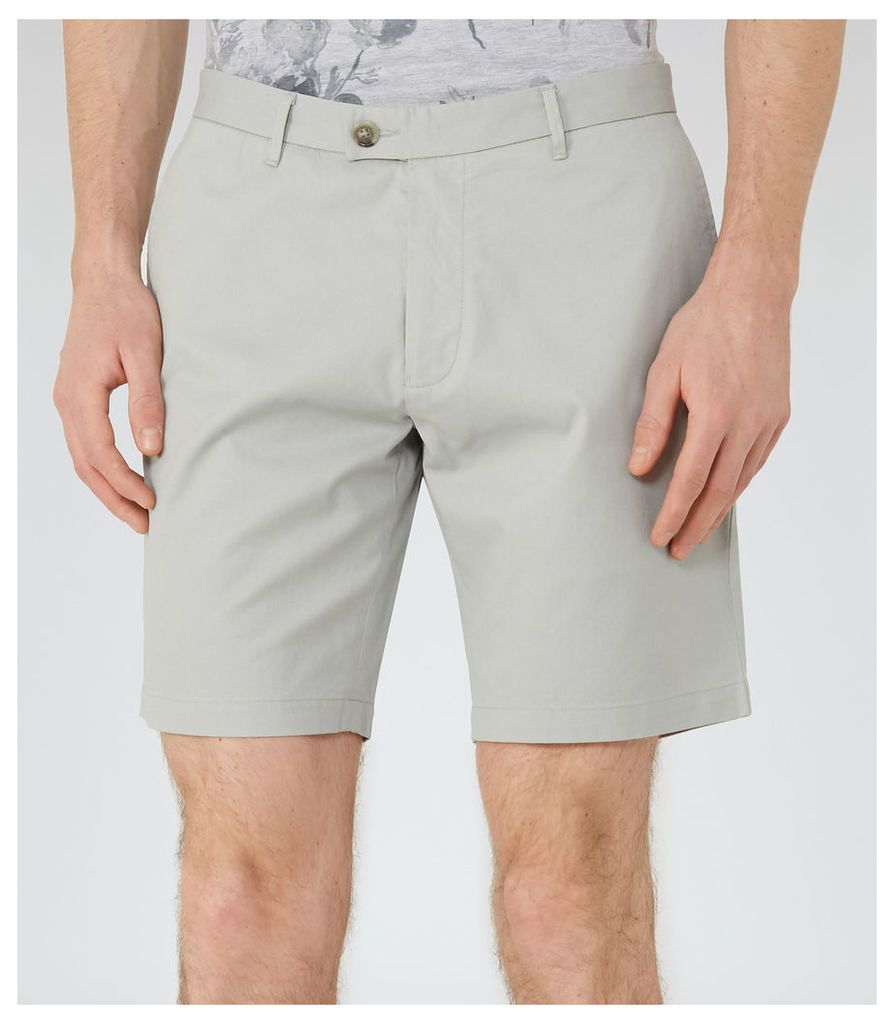 Reiss Wicker - Tailored Cotton Shorts in Peppermint, Mens, Size 38