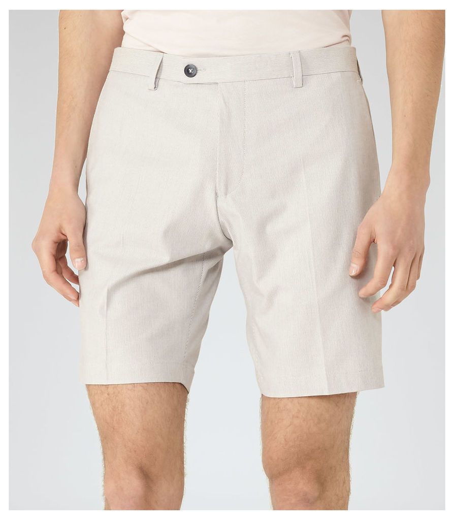 Reiss Whinfell - Tailored Shorts in Off White, Mens, Size 38
