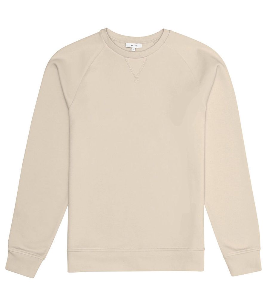 Reiss Ace - Garment Dyed Sweatshirt in Sand, Mens, Size XXL