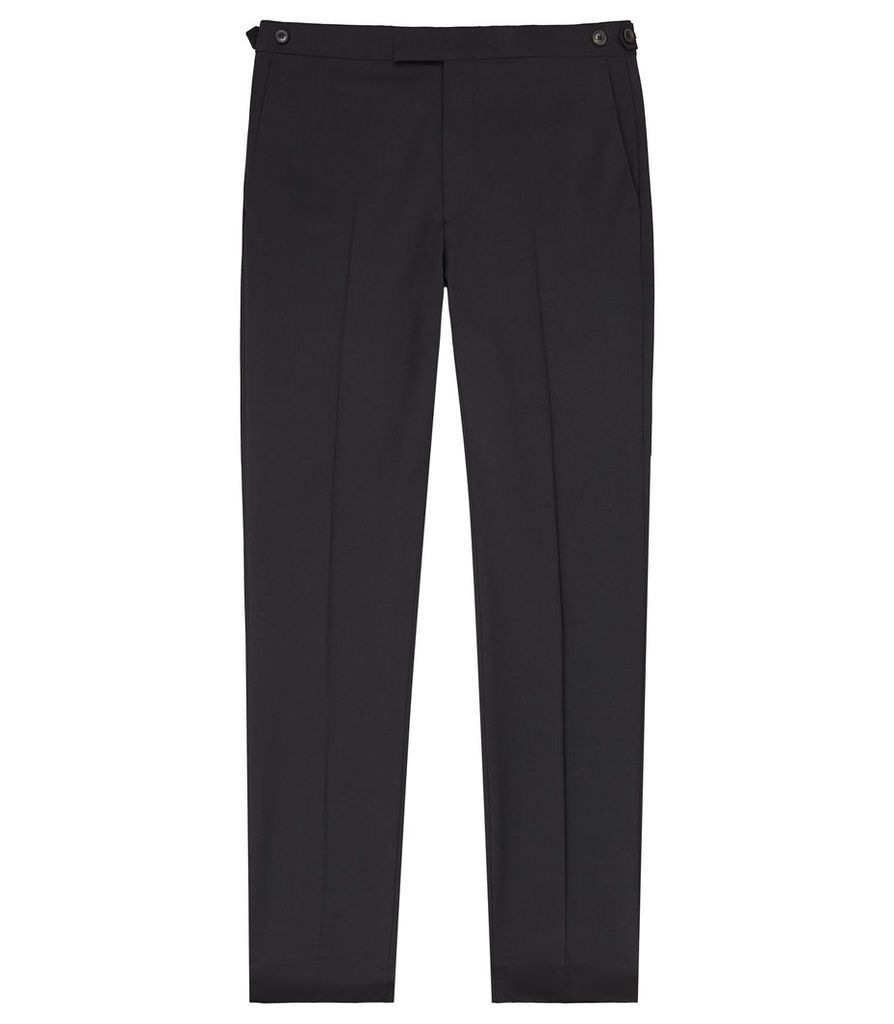 Reiss Pray - Slim Fit Travel Trousers in Black, Mens, Size 38L