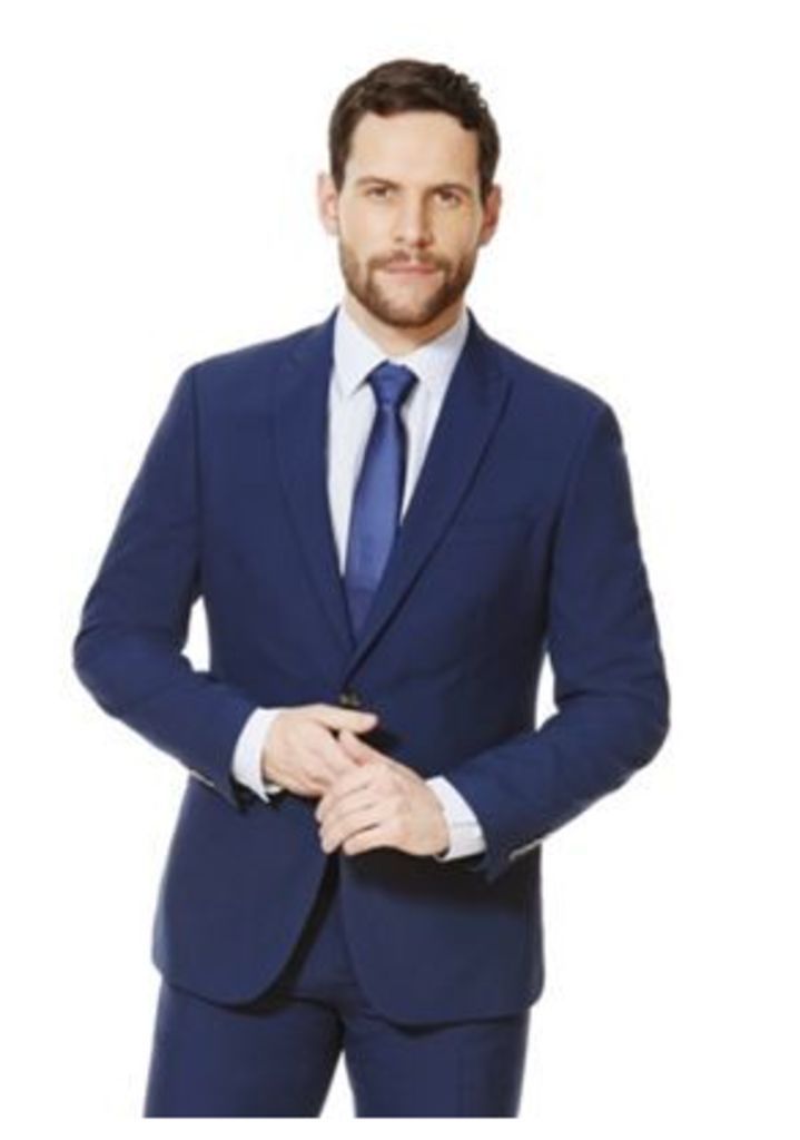 F&F Slim Fit Suit Jacket, Men's, Size: 40 Chest regular length