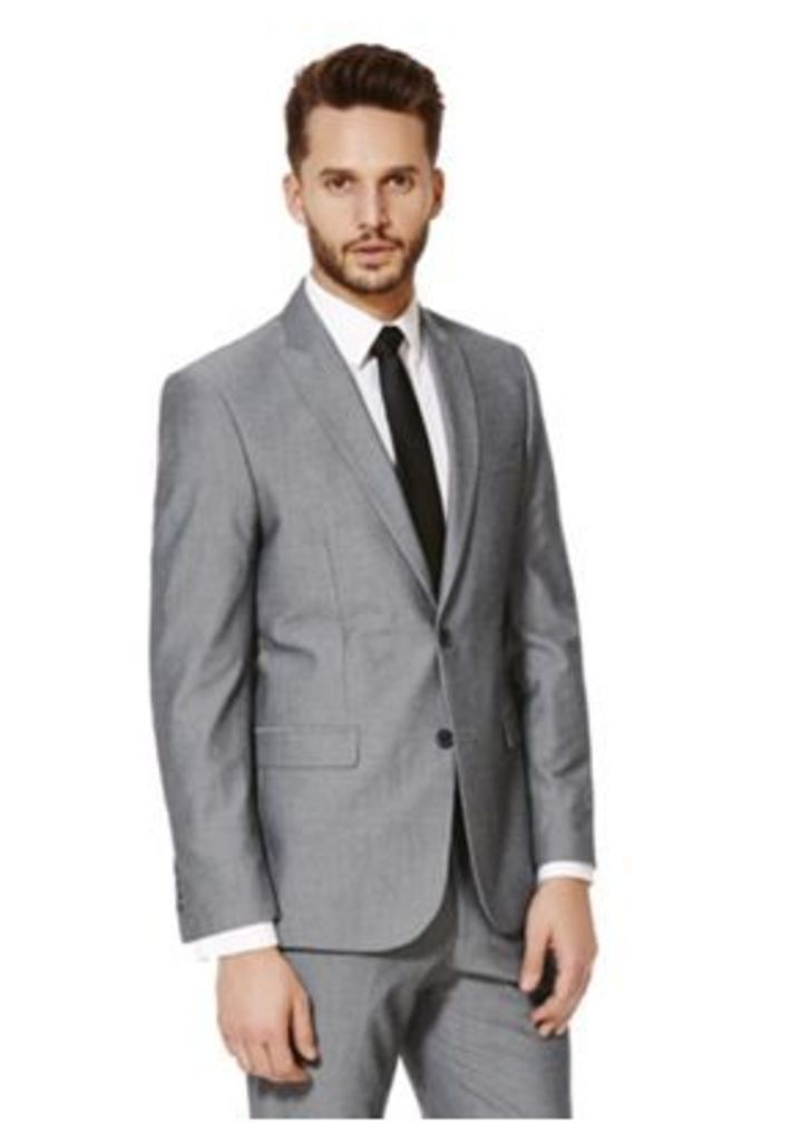 F&F Slim Fit Suit Jacket, Men's, Size: 44 Chest long length