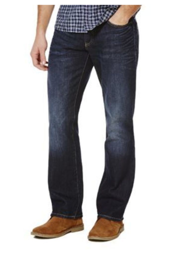 F&F Vintage Wash Loose Jeans, Men's, Size: 36 Waist 36 Leg