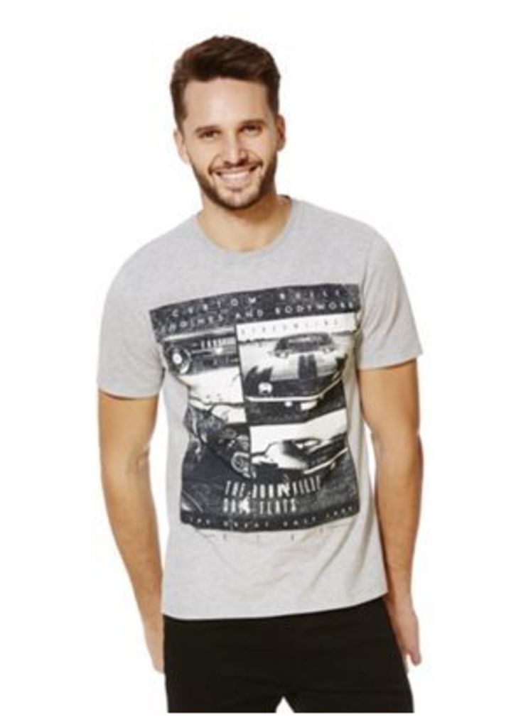 F&F Vintage Car Graphic T-Shirt, Men's, Size: Large