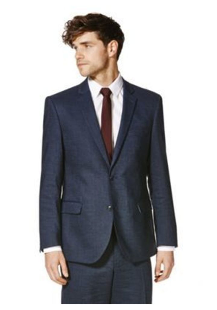 F&F Linen Blend Regular Fit Suit Jacket, Men's, Size: 36 Chest regular length