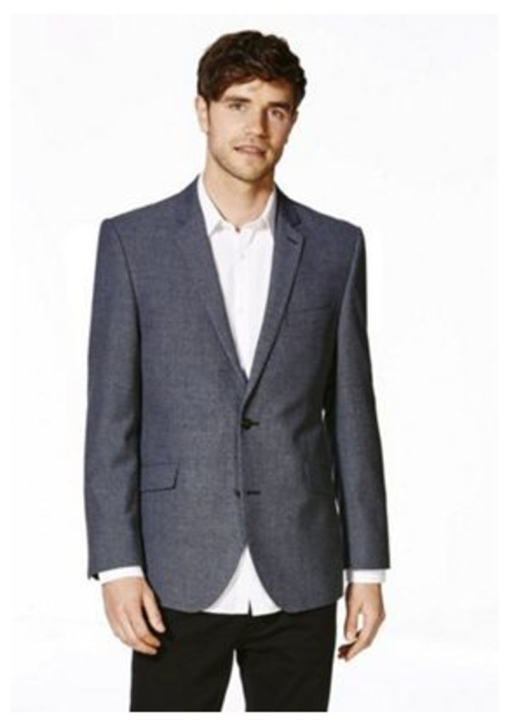 F&F Twill Regular Fit Jacket, Men's, Size: 50 Chest long length