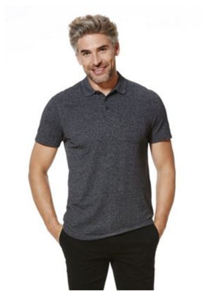 F&F Marl Polo Shirt, Men's, Size: 4XL