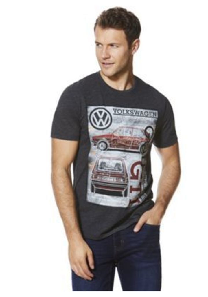 Volkswagen Golf Car Print T-Shirt, Men's, Size: 2XL