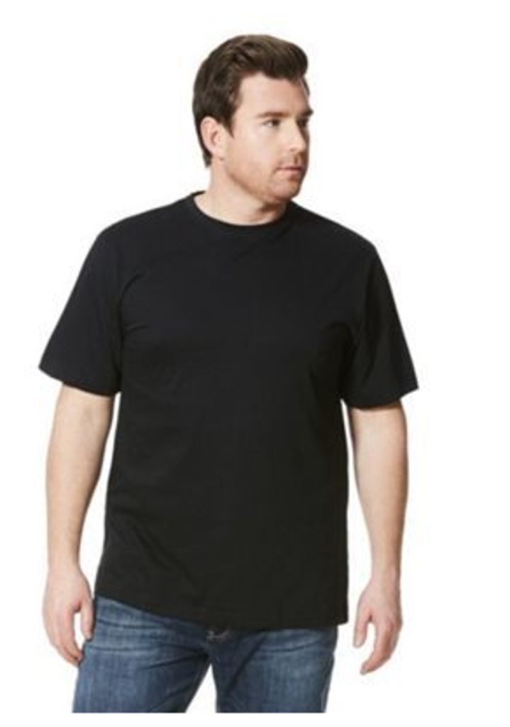 Jacamo Longer Length Crew Neck T-Shirt, Men's, Size: Small