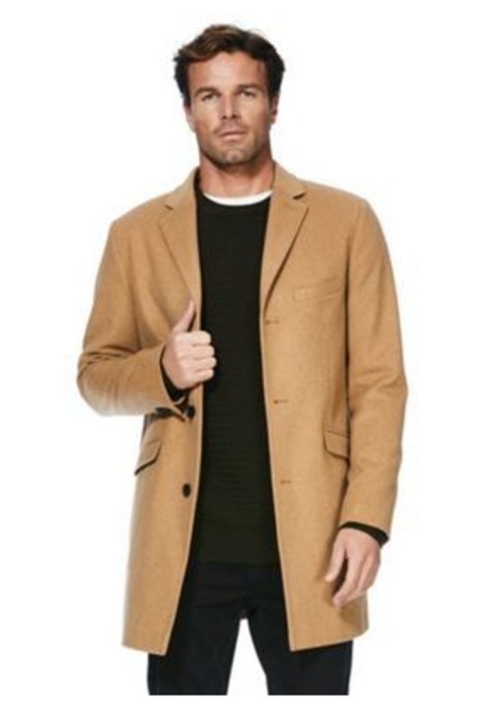 F&F Wool Blend Overcoat, Men's, Size: 3XL