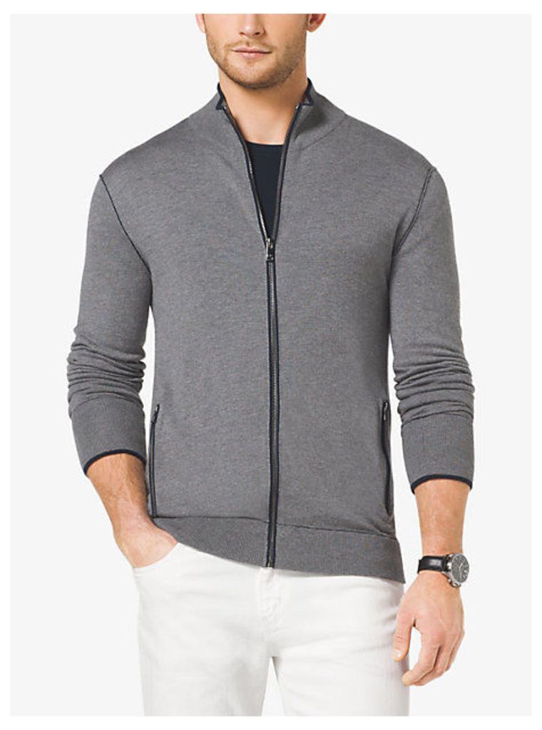 Merino Wool Full-Zip Sweater