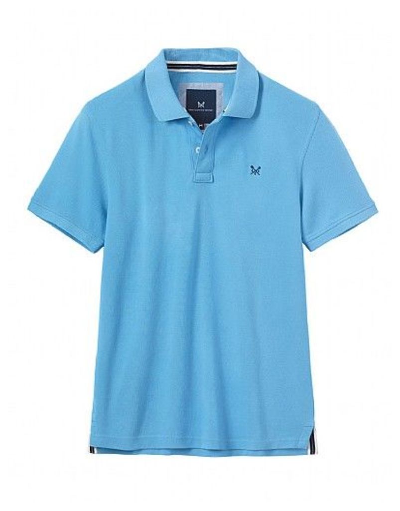 Classic Pique Polo Shirt In Sky Blue