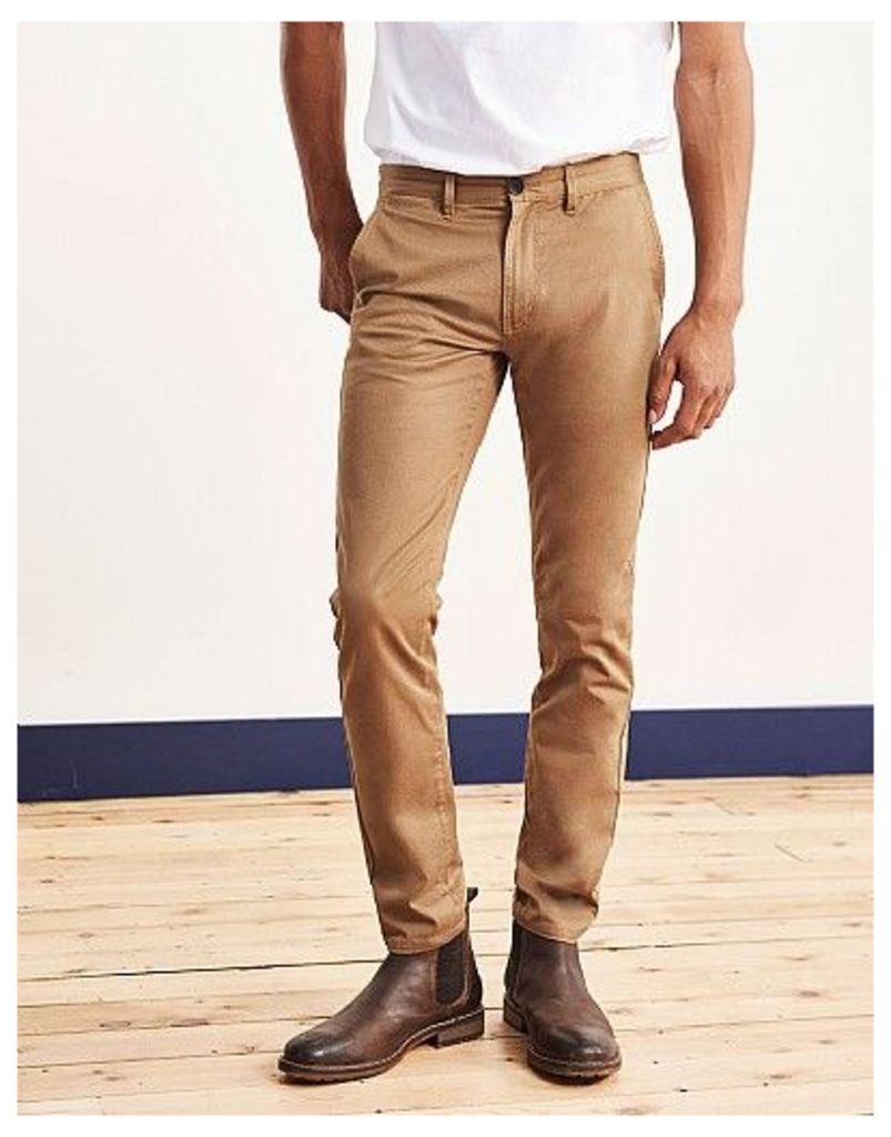 Slim Fit Chino In Tan