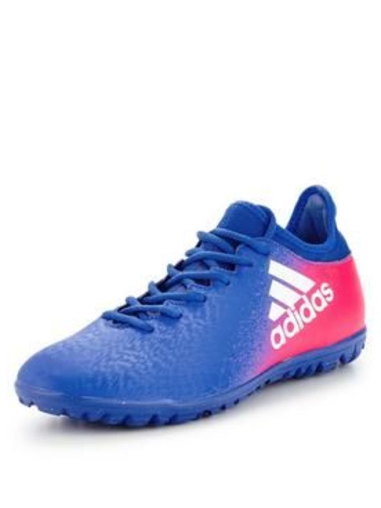 adidas X 16.3 Astro Turf Boots, Blue, Size 9, Men