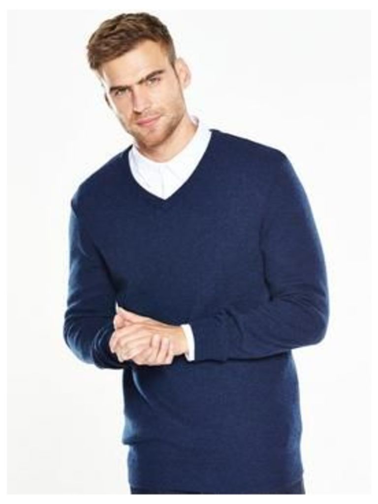 V By Very V Neck Lambs Wool Jumper