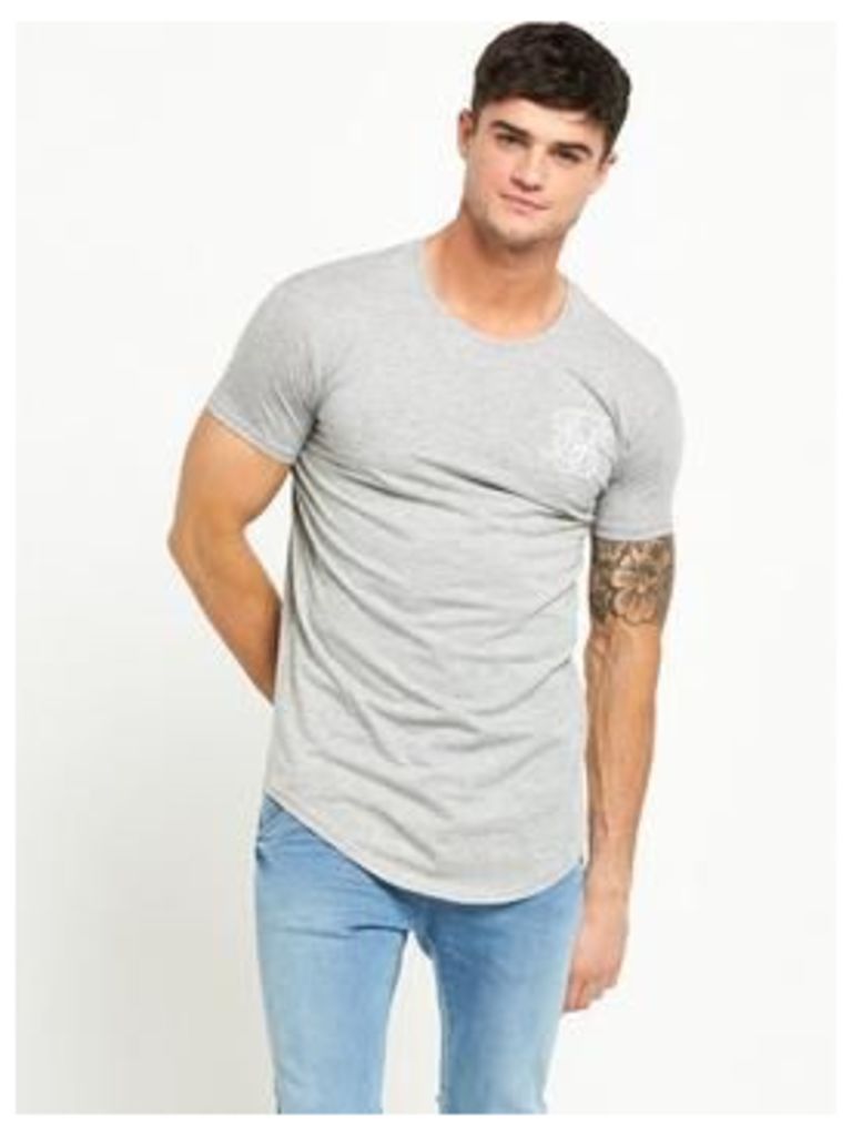 Sik Silk Curved Hem Ss Tshirt