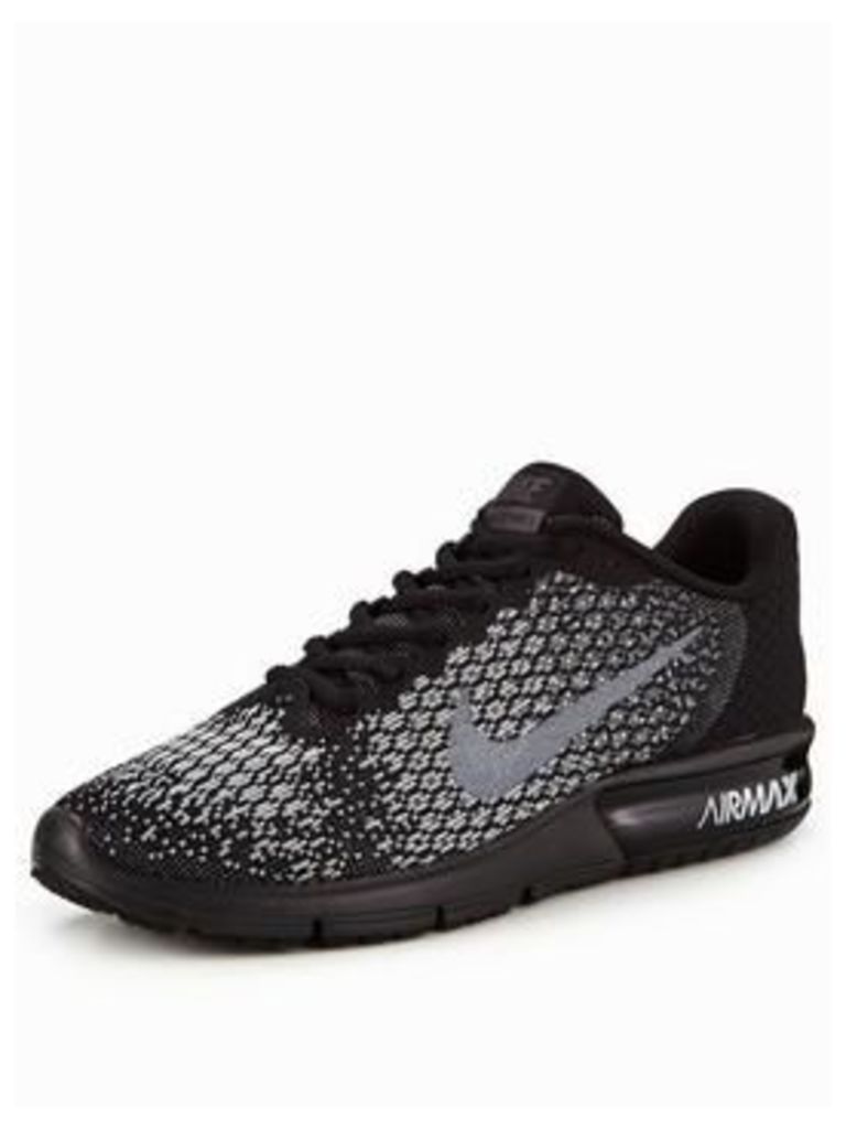 Nike Air Max Sequent 2, Black Multi, Size 12, Men