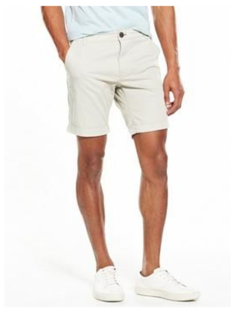 Selected Homme Chino Shorts, Moonstruck, Size S, Men