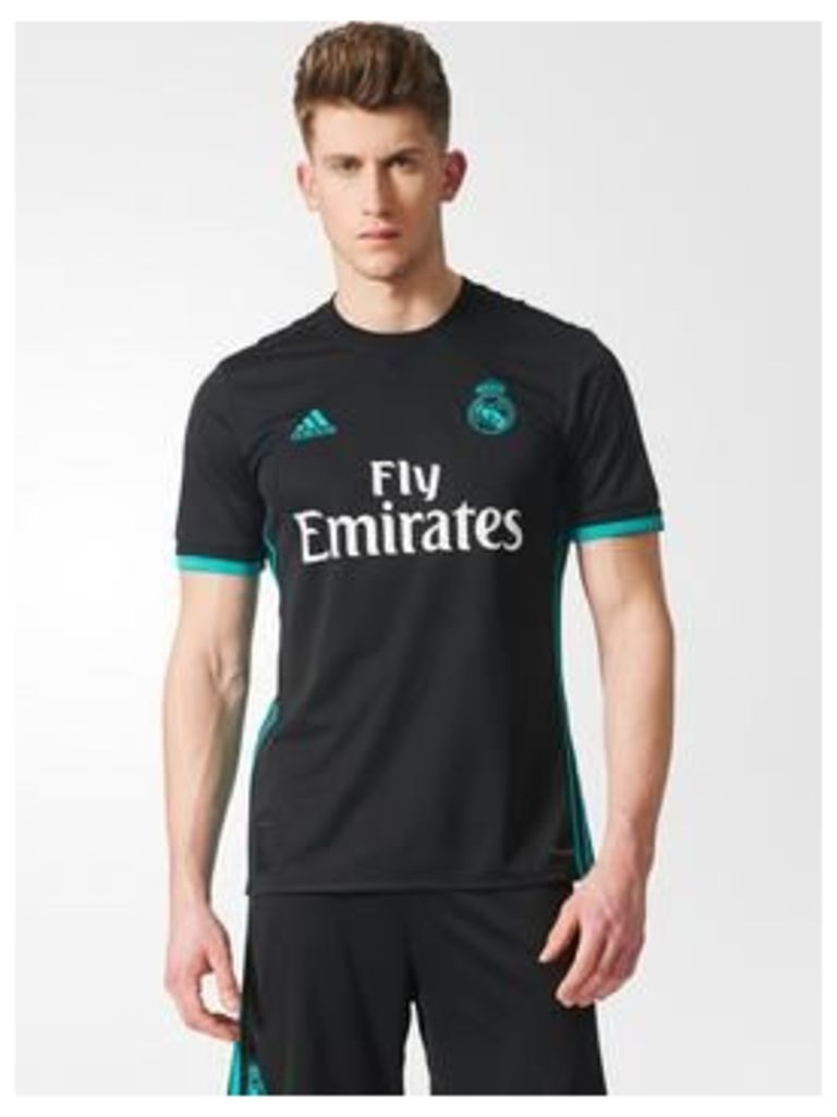 adidas Real Madrid Mens Away 17/18 Shirt, Black, Size S, Men