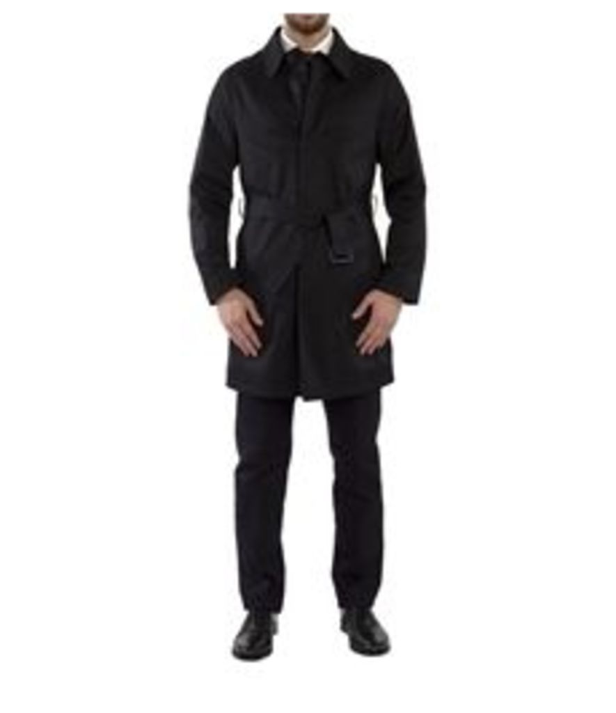 Men's Luxury Navy Italian Raincoat - 1913 Collection